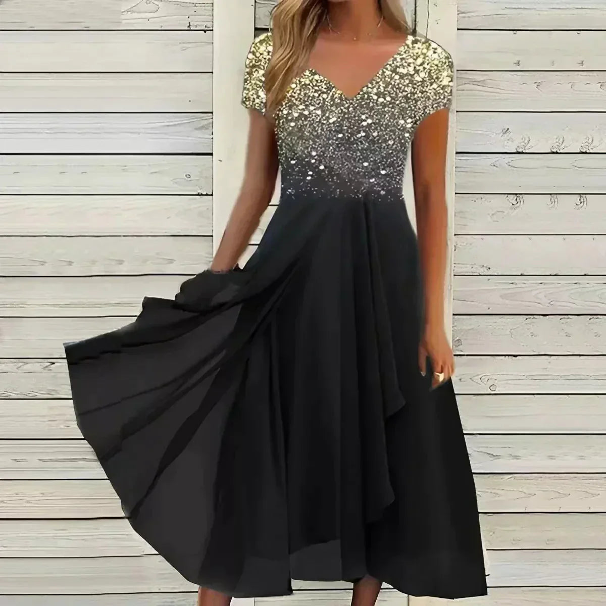 Robe élégante en chiffon - Pour occasions festives