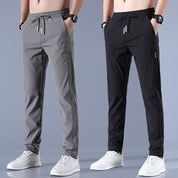 Pantalon Jogger Homme - Slim Fit - Taille Élastique avec Cordon - Poches Latérales