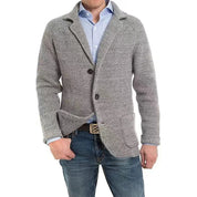 Blazer Homme - Maille Confortable - Coupe Ajustée - Fermeture Deux Boutons - Style Décontracté Chic