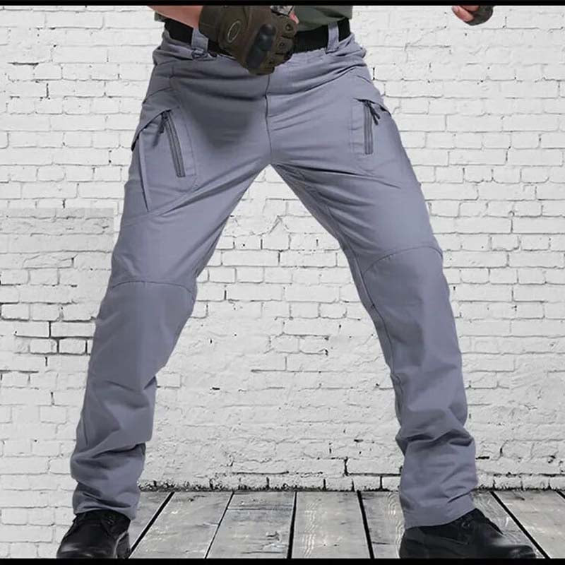 Pantalon Cargo Homme - Coupe Confortable - Tissu Résistant - Multiples Poches Tactiques