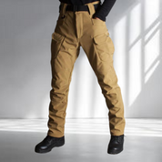 Pantalon cargo homme - Coupe droite - Multiples poches - Taille haute robuste