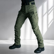 Pantalon cargo homme - Coupe droite - Multiples poches - Taille haute robuste