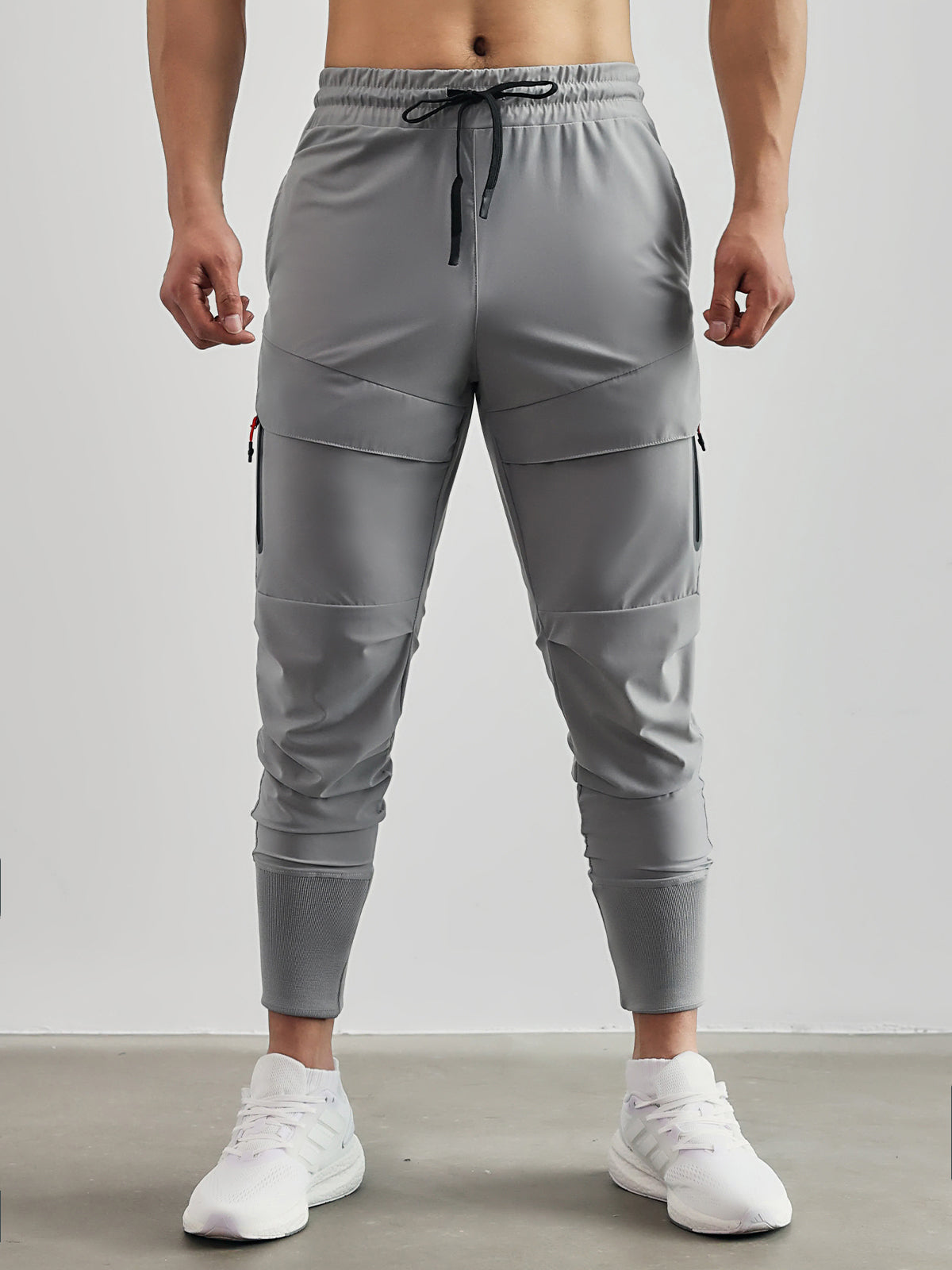 Pantalon Jogger Homme - Taille Élastique avec Cordon - Léger et Confortable - Poches Sécurisées