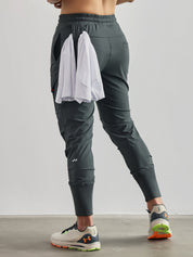 Pantalon Jogger Homme - Taille Élastique avec Cordon - Léger et Confortable - Poches Sécurisées