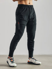 Pantalon Jogger Homme - Taille Élastique avec Cordon - Léger et Confortable - Poches Sécurisées