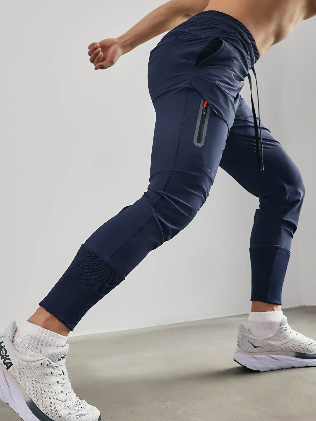 Pantalon Jogger Homme - Taille Élastique avec Cordon - Léger et Confortable - Poches Sécurisées