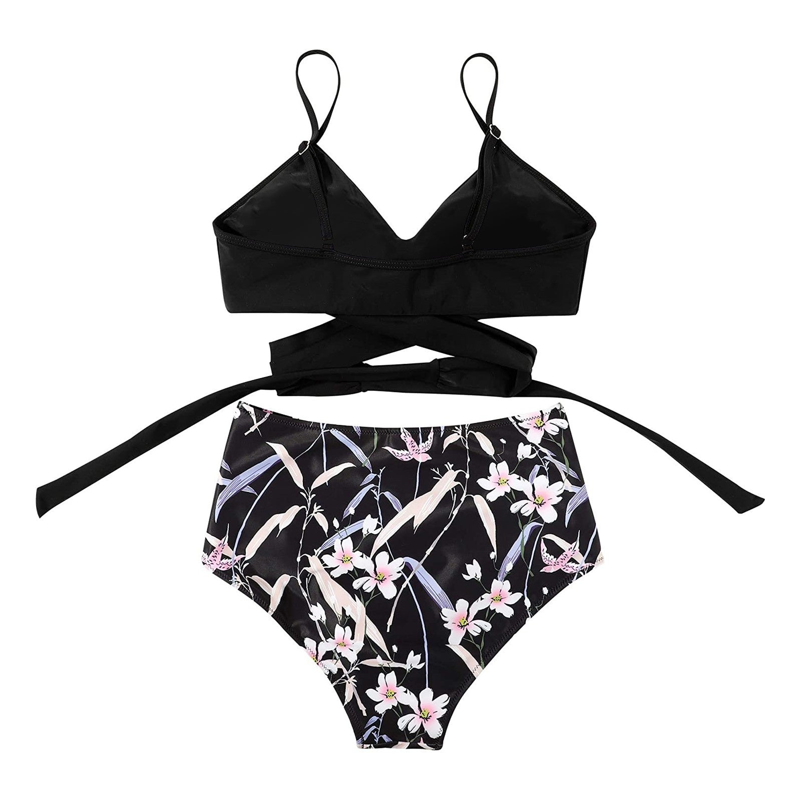 Necy - Ensemble de bikini taille haute pour femme