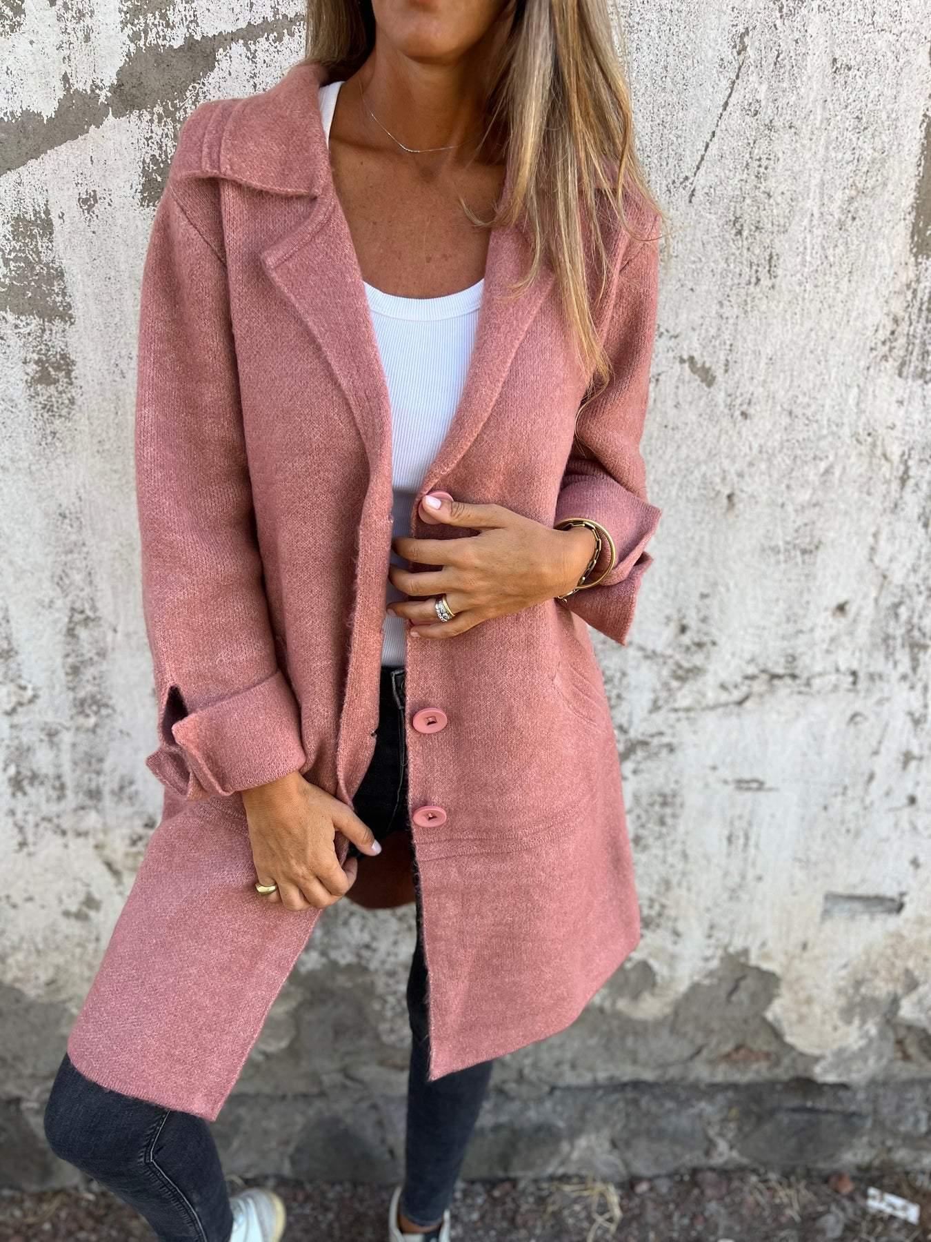 ARIANA - Manteau long pour femme avec poignets