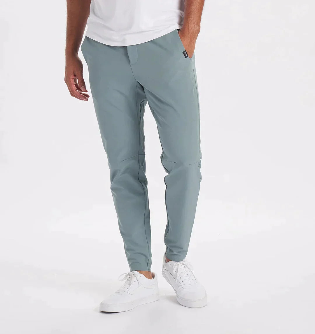 Pantalon Homme - Coupe Slim Ajustée - Tissu Stretch Confortable - Style Élégant