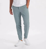 Pantalon Homme - Coupe Slim Ajustée - Tissu Stretch Confortable - Style Élégant