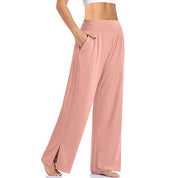 Pantalon Large Femme - Taille Élastique - Confort Stretch - Yoga & Détente