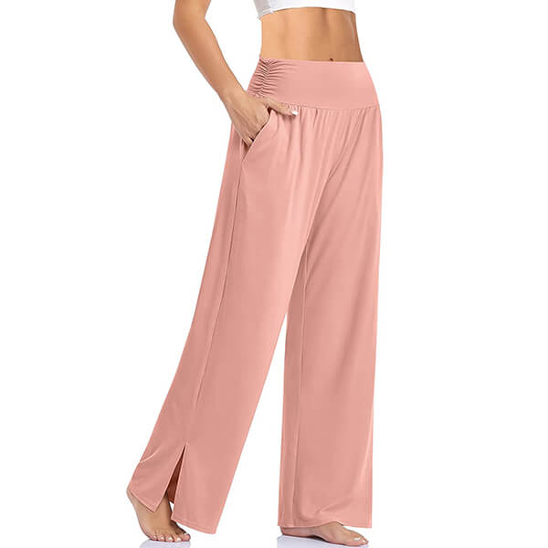 Pantalon Large Femme - Taille Élastique - Confort Stretch - Yoga & Détente