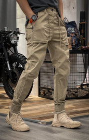 Pantalon Cargo Jogger Homme - Coupe Confort - Poches Multiples - Bas Élastiqué