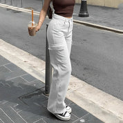 Pantalon Taille Haute Femme - Coupe Évasée - Ajusté à la Taille - Élégant et Confortable