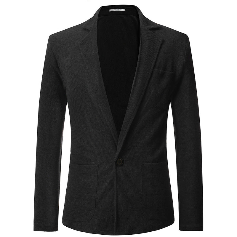 Blazer Homme - Coupe Classique - Revers Notch - Fermeture 2 Boutons - Élégant Formel