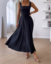 Robe classique d'été pour femme - Manches courtes et style élégant