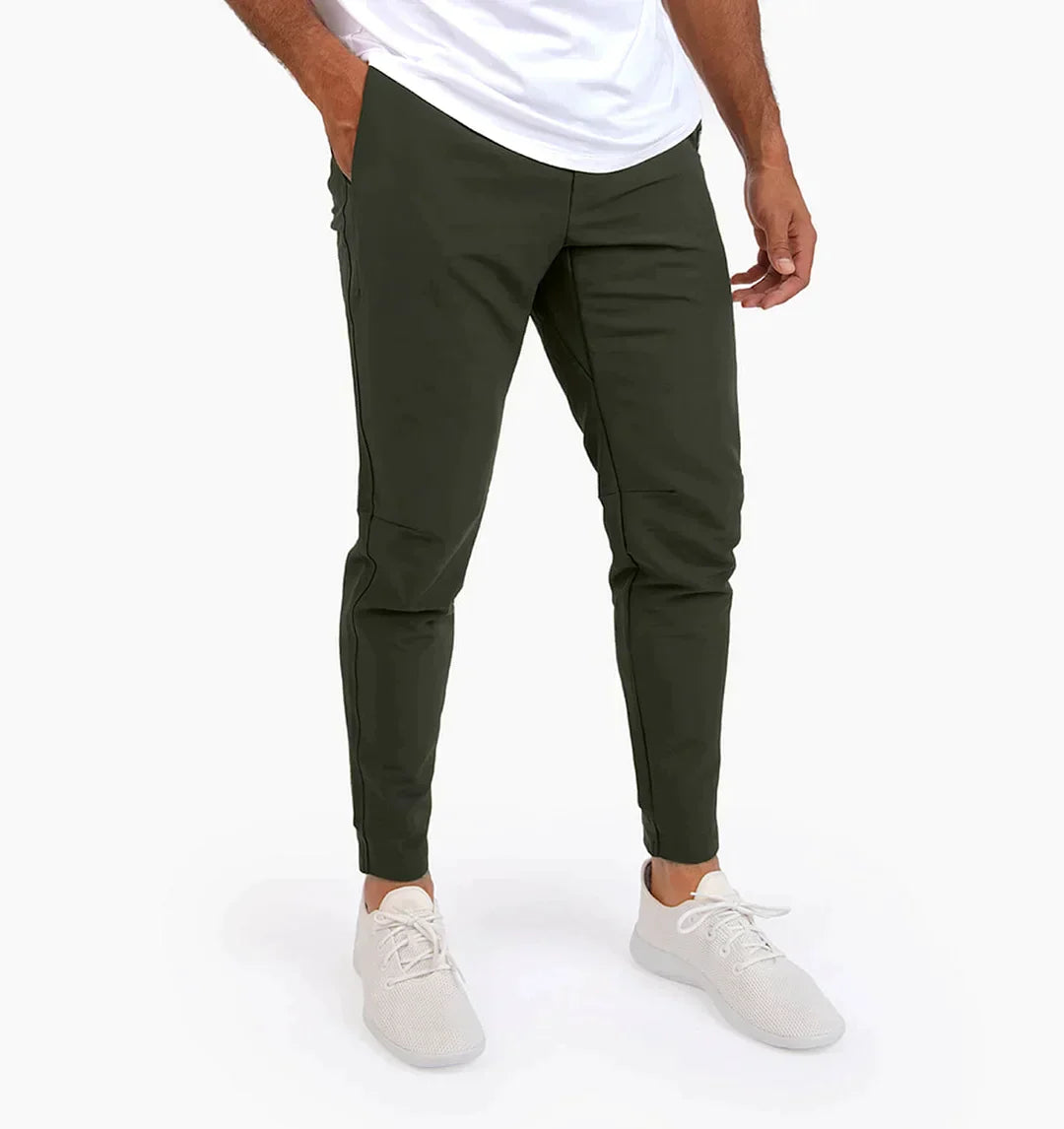 Pantalon Homme - Coupe Slim Ajustée - Tissu Stretch Confortable - Style Élégant