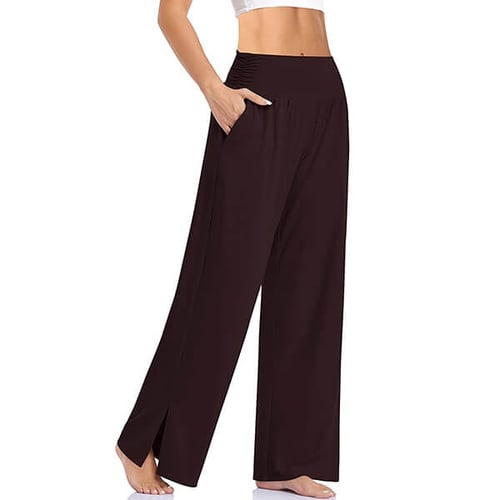 Pantalon Large Femme - Taille Élastique - Confort Stretch - Yoga & Détente