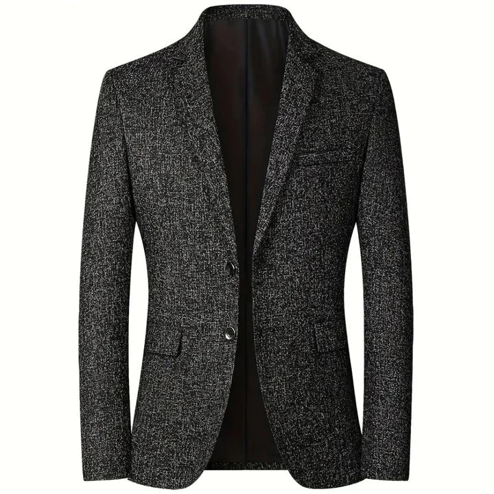 Blazer Homme - Coupe Slim - Tissu Tissé - Fermeture 2 Boutons - Style Élégant